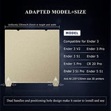Double-Sided Textured PEI Sheet 3D Printer Bed 235mm*235mm and Magnetic Sticker with Adhesive for Creality Ender 3/Ender 3 Pro/Ender 3 V2/Ender 3 S1-Pro/Ender 5-Pro/Ender 3 V3 KE/SE UNIDO