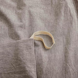 100% Cotton Duvet Cover Full Size, Mauve Brown Linen-Like Natural Bedding Set with Zipper Closure (No Comforter), Full Size, Duvet Cover (80"x90") x 1, Pillowsham(20"x26") x 2 LOVQUE