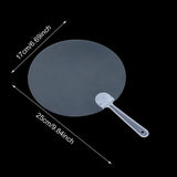 Honbay 10PCS Plastic Round Handheld Fans Blank Pocket Fans Chinese Style Fans for Summer Decorations Dancing Performance Prop Wall Ornaments or DIY Crafts Honbay