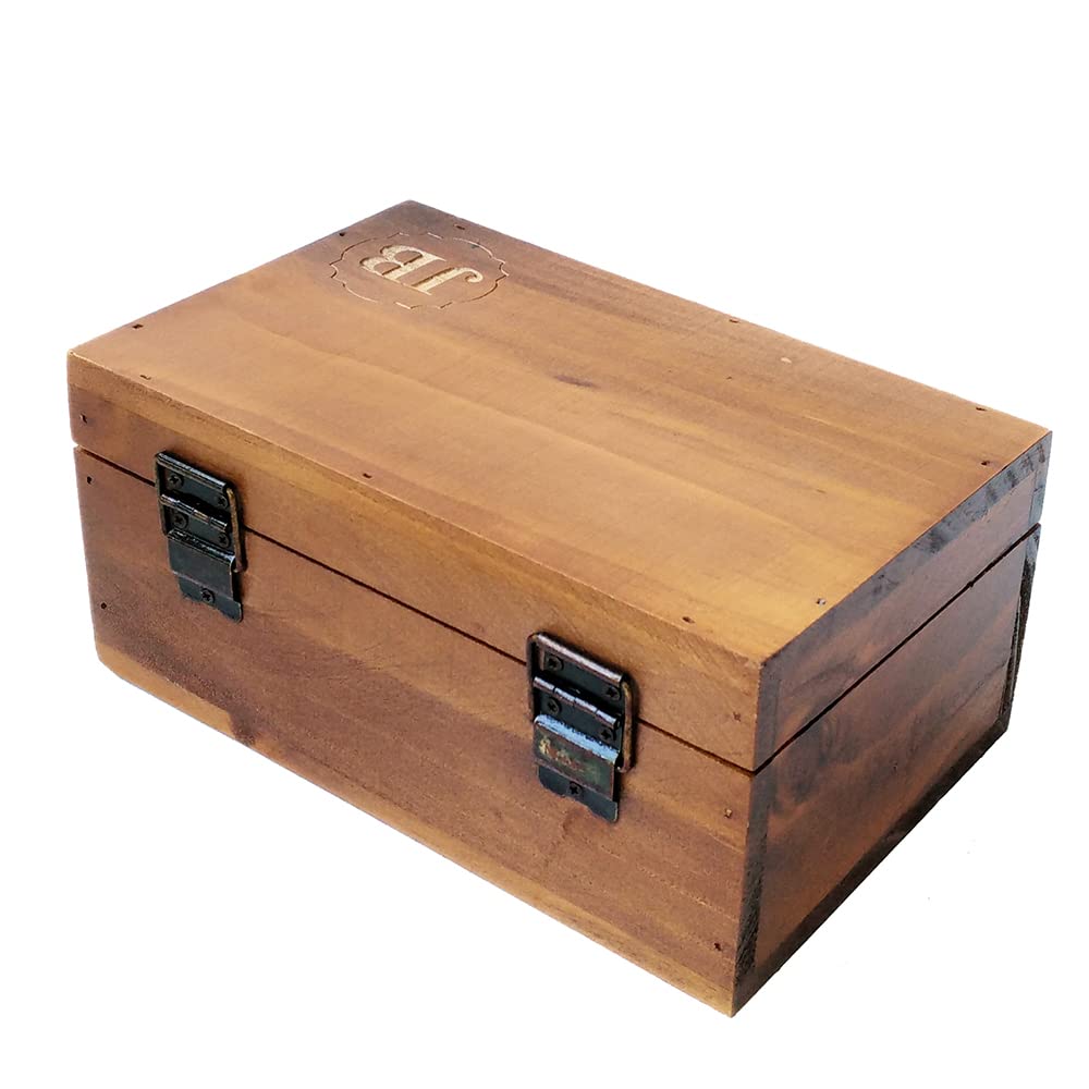 Awerise Personalized Wooden Keepsake Box w/Lock Key, Custom Jewelry Box, Bridesmaid Box, Mother gift