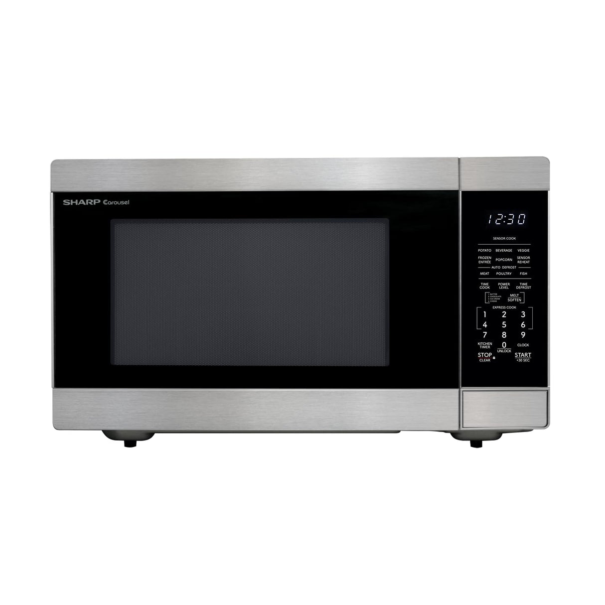 SHARP SMC2266KS Oven with Removable 16.5" Carousel Turntable, Cubic Feet, 1200 Watt Countertop Microwave, 2.2 CuFt, Stainless Steel Sharp