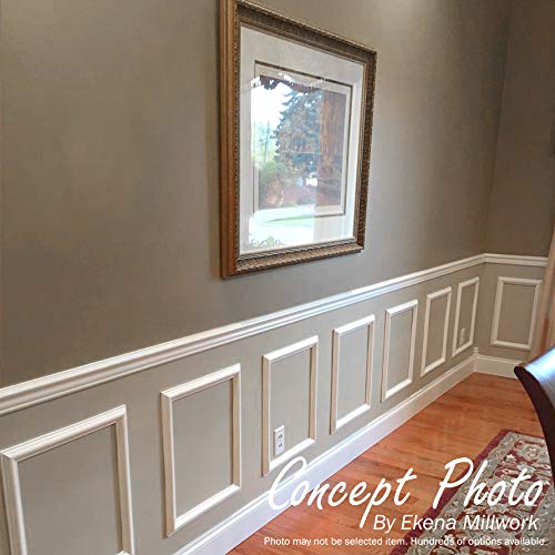 Ekena Millwork PNL16X20AS-02 16"W x 20"H x 1/2"P Ashford Molded Scalloped Wainscot Wall Panel Ekena Millwork