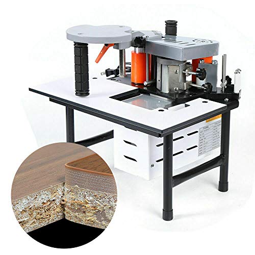 DNYSYSJ 110V Edge Bander Machine Woodworking Portable Edge Banding Bander Double-Side Glue Banding Width 10-59mm for Arc & Straight Edges - WoodArtSupply