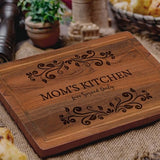 Personalized Kitchen Gifts for Mom, Nana, Aunt, Sister, Custom Engraved Serving Platter, Customized Mom and Grandma Cutting Board for Mothers Day, Decor for Mother's Kitchen, Engraved Kitchen Sign Kenzal Customized