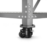 ANDUTEES Leveling Casters Heavy Duty with Upgraded Ratchet Handle Design, Adjustable Retractable Casters Set of 4, Swivel Industrial Castor Wheels for Workbench (80F, 4400 Lbs Capacity, Black) ANDUTEES