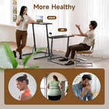 VTORY Adjustable Standing Desk for Walking Pad Treadmill, for Cycling/Bike, Workstation Standing Desk for Cycling, Trainer Stand Table for Indoor,Treadmill Desk Attachment,Bar for Walking Pad,Black VTORY