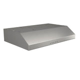 Broan-NuTone BCSQ130SS Three-Speed Glacier Under-Cabinet Range Hood with LED Lights ADA Capable, 1.5 Sones, 375 Max Blower CFM, 30-Inch, Stainless Steel Broan-NuTone