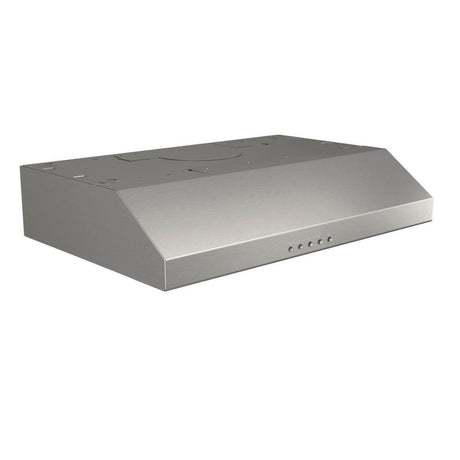 Broan-NuTone BCSQ130SS Three-Speed Glacier Under-Cabinet Range Hood with LED Lights ADA Capable, 1.5 Sones, 375 Max Blower CFM, 30-Inch, Stainless Steel Broan-NuTone