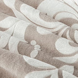 Exclusivo Mezcla Fleece Twin Comforter Set, Soft Fluffy Warm 3D Boho Comforters Twin Size, Luxury 2-Pieces Reversible Fuzzy Bedding Sets for Winter with 1 Pillow Sham, Camel Exclusivo Mezcla