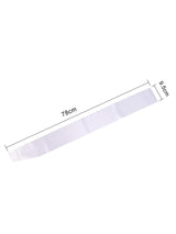 Blank Satin Sash Party Accessory for Wedding, Party Decorations and DIY, White (2) EBOOT