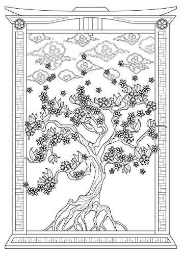 Creative Haven Trees of Life Coloring Book (Adult Coloring Books: World & Travel) Dover Publications