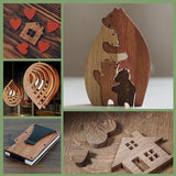 8 Pack Walnut Plywood Sheets 12x12x1/8 Inch,3mm Plywood for Laser Cutting & Engraving,Unfinished Wood for Crafts,Wood Burning,Architectural Models ESRICH