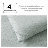 CozyLux Twin/Twin XL Comforter Set Dorm Bedding - 2 Pieces Sage Green Twin Extra Long Soft Luxury Cationic Dyeing Comforter for College, Breathable Boho Bed Sets with 1 Comforter and 1 Pillow Sham CozyLux