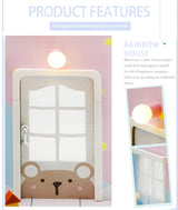 Kisoy Dollhouse Miniature with Furniture Kit, DIY 3D Wooden DIY House Kit A Corner of a Small Apartment Style with Dust Cover & LED,Handmade Tiny House Toys for Kids Adults Gift (Toy Room) Kisoy