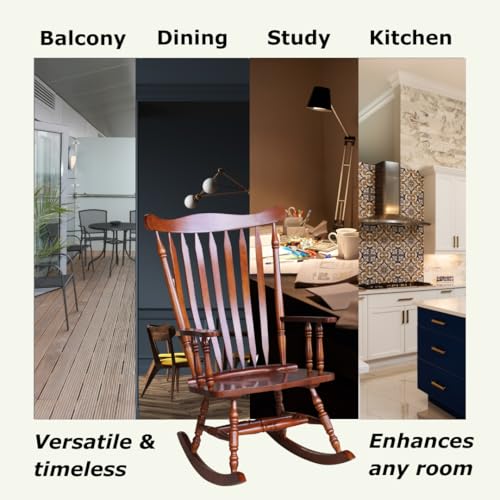 IC International Concepts Williamsburg Rocking Rocker Chair, Cherry IC INTERNATIONAL CONCEPTS