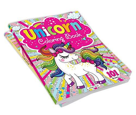 101 Unicorn Colouring Book: Fun Activity Colouring Book For Children WoodArtSupply