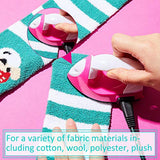 Honoson Mini Craft Iron Mini Heat Press Small Portable Tiny Iron with Charging Base Accessories for Fuse Beads Patch DIY Shoes T-shirts Heat Transfer Vinyl Projects(Pink) Honoson