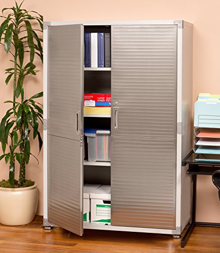 Ultra HD Mega Storage Cabinet - Stainless Steel Seville Classics