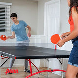 Penn Easy Setup Full Size Table Tennis Table – 100% Preassembled – Sets up in Under 5 Minutes – Play Anywhere – Compact Storage – Ping Pong Table with 2 Paddles and 2 Balls Penn