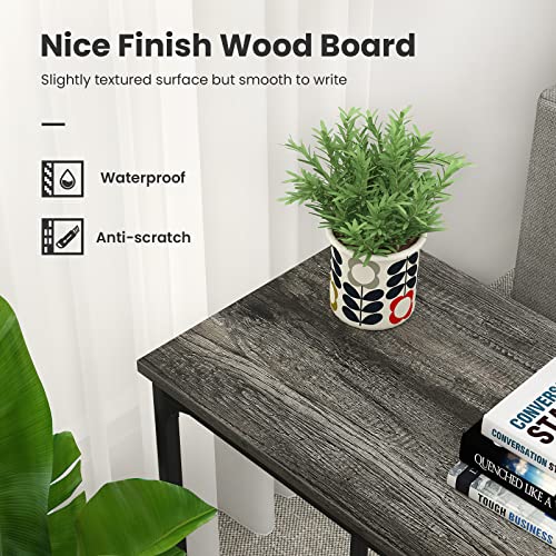 Ecoprsio Console Table Sofa Table with Mesh Shelves, 2 Tier Entryway Table Foyer Table for Entryway, Front Hall, Hallway, Sofa, Couch, Living Room, Coffee Bar, Kitchen, Grey, 32 Inch Ecoprsio