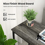Ecoprsio Console Table Sofa Table with Mesh Shelves, 2 Tier Entryway Table Foyer Table for Entryway, Front Hall, Hallway, Sofa, Couch, Living Room, Coffee Bar, Kitchen, Grey, 32 Inch Ecoprsio
