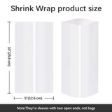 Shrink Wrap for Sublimation Tumblers 5x10 Inch 100PCS,Heat Transfer Shrink Film Bags for Mugs,Cups,Sublimation Shrink Wrap Sleeves ORJ