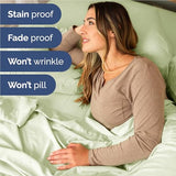 Twin XL Size 3 Piece Sheet Set - Comfy Breathable & Cooling Bed Sheets Set - Hotel Luxury Bedding for Women, Men, Kids, Teens, Boys & Girls - Deep Pockets & Wrinkle Free - Oeko-Tex - Light Sage Green CGK Unlimited
