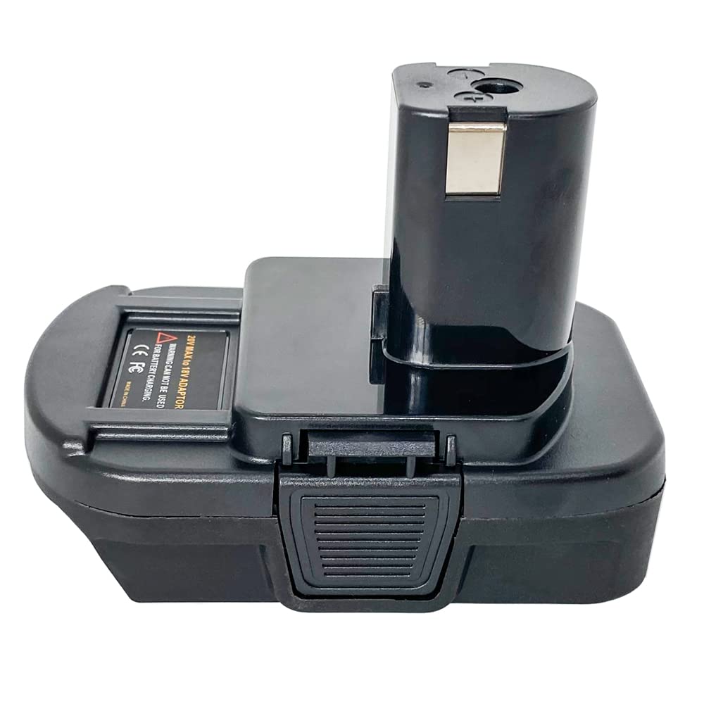 Replacement for Ryobi 18V Lithium-Ion Battery Adapter for Ryobi 18V One+ Cordless Tool, Compatible with Black+Decker/ Porter-Cable/Stanley 20V Lithium Battery Convert to Ryobi 18V Lithium Battery P108 QINIZX
