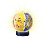 Ravensburger - Illuminated 3D Ball Puzzle - Pokémon - Ages 6+ - 72 Numbered Pieces to Assemble Without Glue - Light Base Included - 11547 Ravensburger