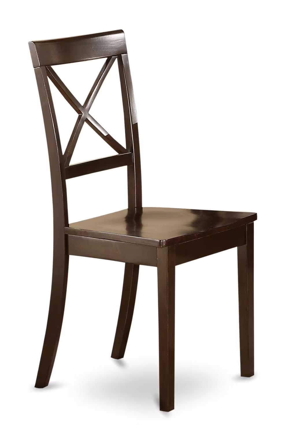 East West Furniture PFBO9-CAP-W 9 Piece Modern Dining Table Set Includes a Square Wooden Table with Butterfly Leaf and 8 Kitchen Dining Chairs, 54x54 Inch, Cappuccino East West Furniture