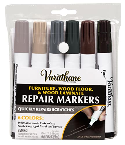 Varathane 374189 Wood Stain Repair Marker Kit, Assorted Cool Tone Varathane