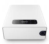 EAMIRUO Gun Safe, Small Pistol Safe Biometric Gun Safe for Handgun, Quick Access Unlock with Fingerprint/Keypad/Key/App, Drawer Handgun Safe Gun Lock Box for Nightstand Bedside Car(Withe) EAMIRUO