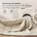 Bedsure 7 Pieces King Comforter Set Premium Series, Hotel Luxury Soft Bed in a Bag, Goose Down Alternative, Safe for Sensitive Skin Bedding Comforter All Season Medium Warmth, Beige King Size Bedsure