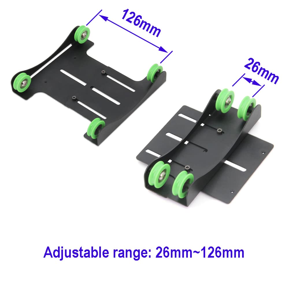 Yeebyee 3D Printer Filament Holder Universal Adjustable Material Shelf Fixed Support Tray Mount Rack Bracket with Bearing Pulley for PLA ABS 0.5kg-3kg All 3D Printer Filament - WoodArtSupply