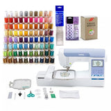 Brother Elite PE900 Large Embroidery Machine with Wireless LAN Bundle with Thread Kit (5 Items)