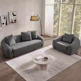 SICOTAS 49.9" Curved Convertible Sofa Couch Bed for Living Room Futon Cloud Boneless Sleeper Chair Pull Out Floor Couch with Deep Seat Single Foam Lounger No Assembly for Bedroom Apartment, Dark Grey SICOTAS