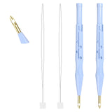 2 Pack Adjustable Felting Threader Needle Embroidery Punch Needle Pen Tool for DIY Handmade Art Crafts Embroidery Rug Stitching Applique Embellishment Tucnoeu