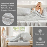 Comfort Spaces 100% Cotton Sheet Set Breathable, Lightweight, Soft with 12" Elastic Pocket Fits up to 14" Mattress, All Season Cozy Bedding, Matching Pillow Case, Twin Lama Multi 3 Piece Comfort Spaces