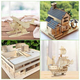 12Pcs 16 x 12 x 1/16 Inch Baltic Birch Plywood Sheets Unfinished Plywood Sheet for Arts and Crafts, Painting, Pyrography, Wood Engraving, Wood Burning, Laser, Architectural Models ACXFOND