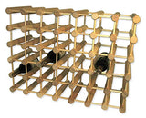 J.K. Adams Ash Wood Modular Stackable Wine Rack Storage Holder with Natural pins, 40 Bottle J.K. Adams