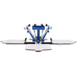 VEVOR Screen Printing Machine, 4 Color 4 Station 360° Rotable Silk Screen Printing Press, 21.2x17.7in / 54x45cm Screen Printing Press, Double-Layer Positioning Pallet for T-Shirt DIY Printing VEVOR