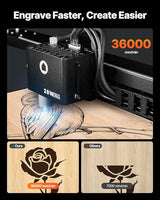 VEVOR Laser Engraver, 20W, Laser Engraving and Cutting Machine with Enclosure Camera, Laser Cutter, 36000 mm/min, 19.7 x 12.6 in Working Area, for Wood, Leather, Glass, Paper, Certain Metal, Class 1 VEVOR