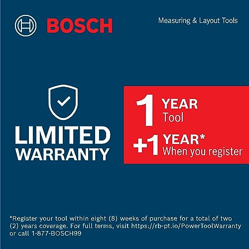 BOSCH GAM 270 MFL 5-in-1 Digital Angle Finder and Inclinometer, Includes Leg Extension, 4 AA Batteries, & Carrying Case - WoodArtSupply