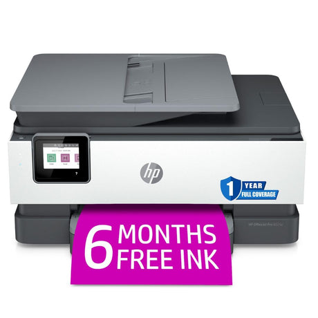 HP OfficeJet Pro 8025e All-in-One Inkjet Wireless Printer Copier Scanner Fax 35 Page ADF Two-Sided 2.7-inch Touchscreen PC Phone Tablet Printers for Home Use Office, Multifunction 1K7K3A (Renewed) HP