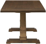 Crosley Furniture Joanna Modern Farmhouse Wood Dining Table, Dark Oak Crosley Furniture