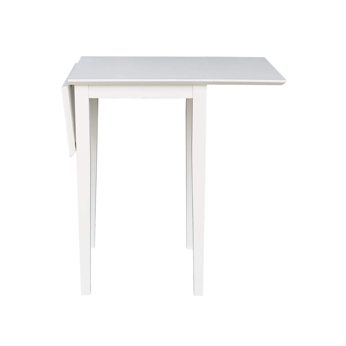 International Concepts Small Dropleaf Dining Table, White IC International Concepts