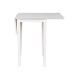 International Concepts Small Dropleaf Dining Table, White IC International Concepts