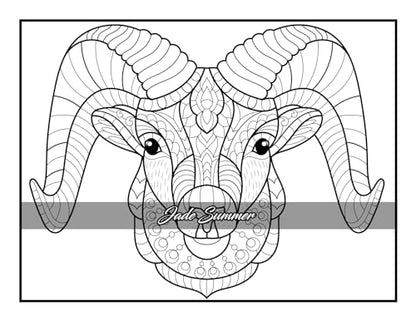 100 Animals: An Adult Coloring Book with Lions, Elephants, Owls, Horses, Dogs, Cats, and Many More!