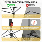 GDY 12x12FT Pop Up Canopy Tent with One Push Setup, Easy Setup Gazebo with 4 PVC Transparent Sidewalls,Includes Wheeled Bag. for Events, Parties, Camping, White. GDY