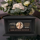 Personalized Solid Wood Human Urns for Ashes 250lbs, Custom Urn Box for Human Ashes, Large Burial and Cremation Urns for Ashes, Black Wood Color (Design 4) Basic Fundamentals
